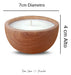 MagicDecoArgentina Wholesale Soy Wax Aromatic Candle Wooden Bowl X 10 Units 1