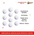 100 White Foosball Balls with Segmented Design 1