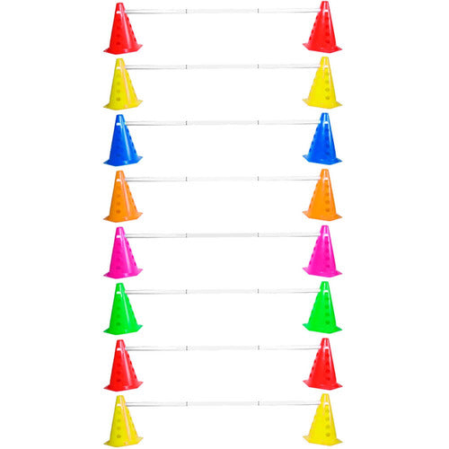 Kit Agilidade Treinamento Funcional 16 Cones Com Barreira 0