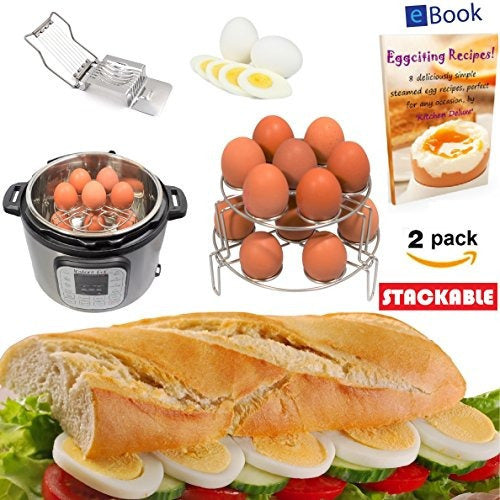 Instant Pot Egg Rack Steamer - 14 Huevos - Apilable 2 Nivele 1