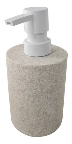 GSTM SHOP Liquid Soap Dispenser Bathroom Resin Sand Design 0