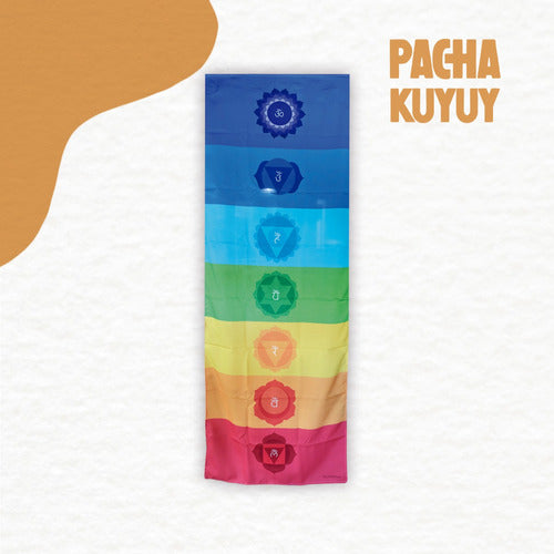 Pacha Kuyuy Manta Tapiz 7 Chakras Reiki (180x65cm) 1