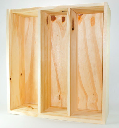 ATG Wooden Wine Box + 2 Glasses 2