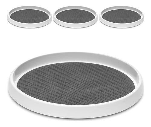 Conjunto De 4 Organizadores Giratorios De 25cm Para Cocina 7