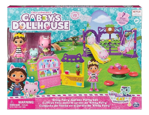 Gabby Dollhouse Set De Fiesta En El Jardín De Kitty Fairy Ct 0