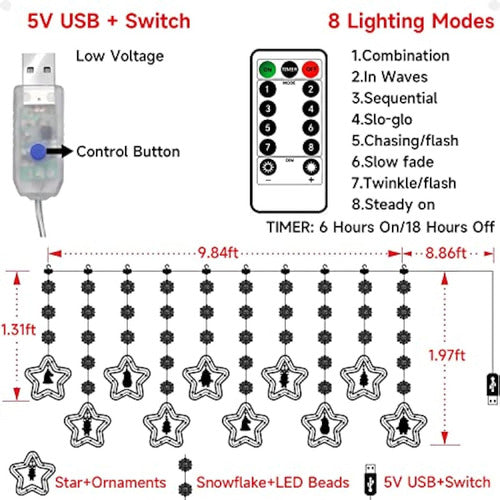 Generic Christmas Decorative Lights, 10 Feet, 120 Lights 5