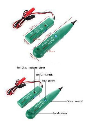 Cable Finder Tono Generador Sonda Tracker Alambre Red Tester 5