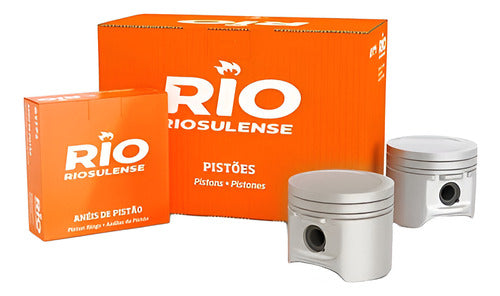 Riosulense Pistons with Rings Ford 1.6 16V Sigma Flex 79mm +0,50 0