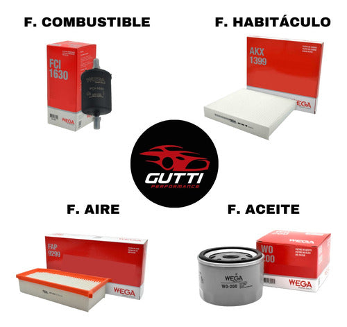 Wega Filters Kit Captur/Sandero - Gutti 2