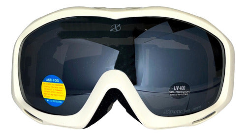 Jeans710 White Mirrored Snowboard Ski Goggles C.113 1