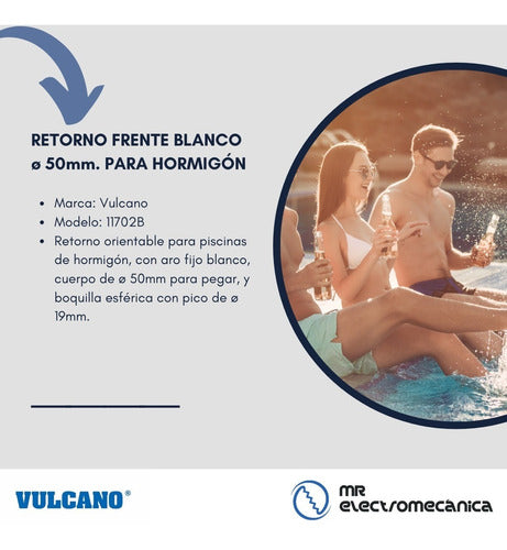 Vulcano Return for Concrete Pools 11702B X 4 Units 3