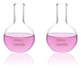 2 Frascos De Ebullicion Vidrio Borosilicato 500ml 0