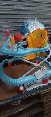 Disney Baby Walker Mickey & Minnie Musical Folding Play Tray Lightweight 14kg Capacity 60