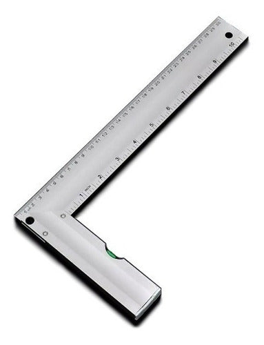 Centro Herramientas Aluminum Carpenter Square with Level - 30 cm 0