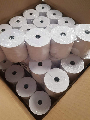 RN3 Group 50 Rolls Thermal Paper 57x20 Posnet Ticket Clover Mercado P 1