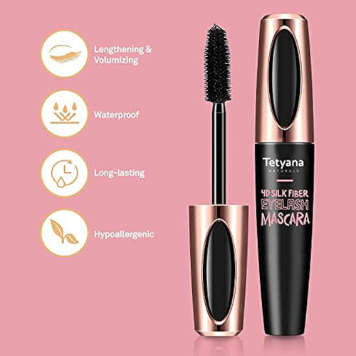 Glossiva 4D Silk Fiber Mascara for Lashes 3