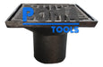 Pomatools Vertical Funnel Ø110mm Cast Iron Grate 20x20 Cm 1