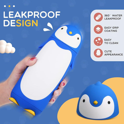 Adorable Penguin Design Insulated Drink Bottle 4