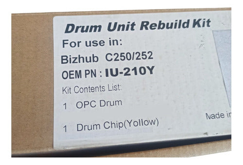 Kit Cilindro + Chip Amarillo Bizhub C250/252 1