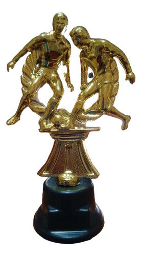 Trofeo Futbol Jugador Doble Con Laurel / 16cm 0