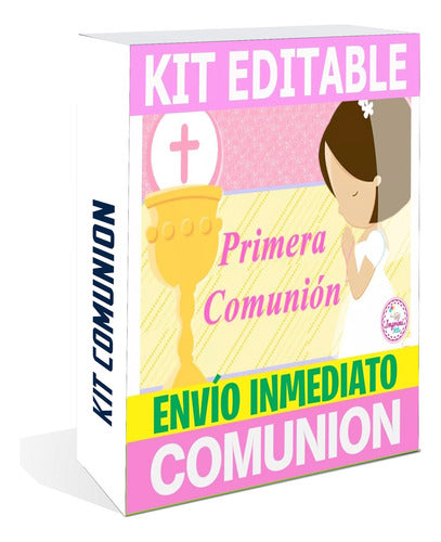 Kit Imprimible Comunión Editable Powerpoint 2