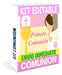 Kit Imprimible Comunión Editable Powerpoint 2