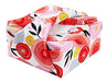 Hallmark Reusable Fabric Gift Wrap (1 Sheet: 26" x 26" Modern Floral in Pink and Orange) 0