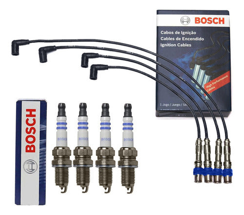 Bosch Ignition Cable & Spark Plug Kit for VW Fox 1.6 8v - 2007 0