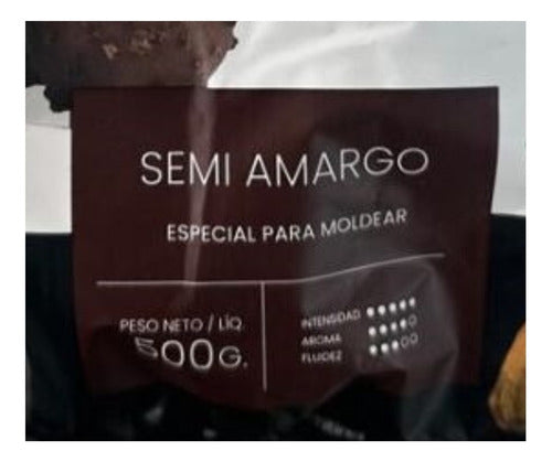 Mapricoa Semi Amargo Chocolate Baño Medayin X 500g 1