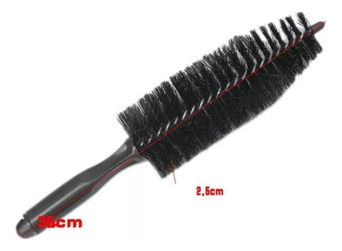 COVERTEX Car Care Wheel Brush with Long Handle 1