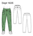Real Size Paper Clothing Patterns - Sport Pants 1635 0