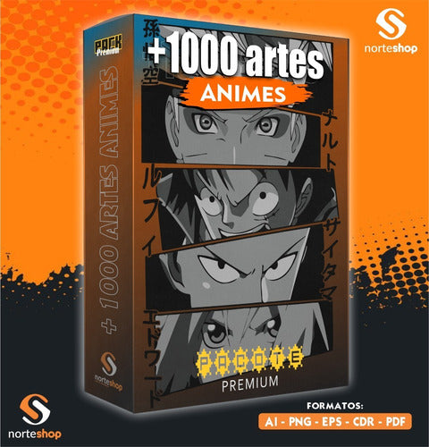 + 1000 Vetores Animes Artes Sublimação Serigrafia Vinil 0