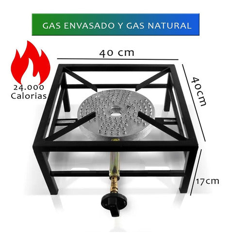 Mechero Quemador Are A 24000 Calorias Anafe Reforzado Apto Para Fabrica Cerveza Comedores 1