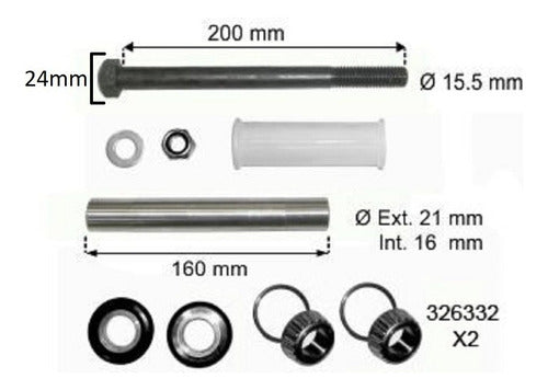 NBC Kit Reparación Brazo Suspensión Trasero Fiat Tempra 16mm 1