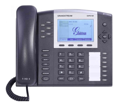 Telefono Ip Grandstream Gxp2120 6 Sip Conmutador 0