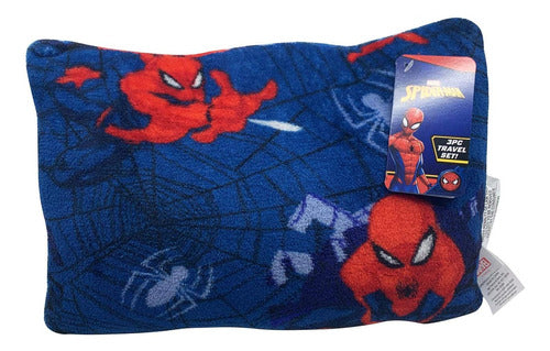 Conjunto De Viaje Spiderman Para Niños: Manta, Almohada Y Pe 2