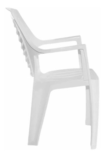 Plastic Chair Garden Life Marbella White Garden 3