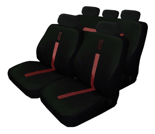 Universal Eco Leather Car Seat Covers Set 11