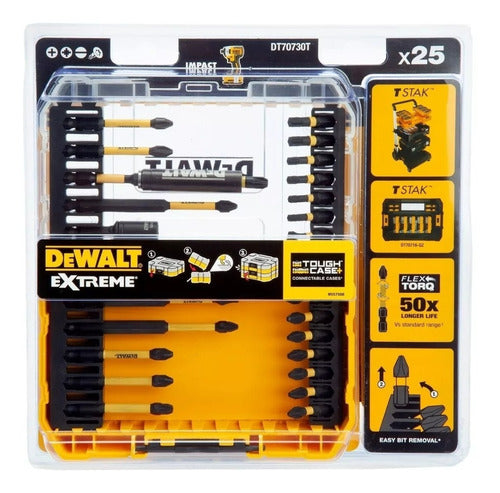 DeWalt Set of 25 Pcs. Flex Torq Impact Bits 1