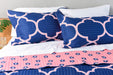 Mariages Home Reversible Quilt Cover + Pillowcases Queen Calgary D2 2