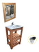 Vanitory Campo Pie with Center Drawer 50cm Sink Mirror 20
