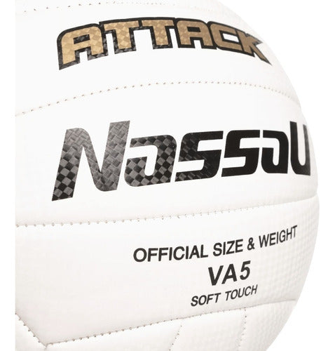 Nassau Attack Volleyball Ball - 5 Soft Touch Professional 2