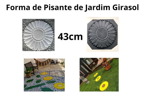 Forma/molde Abs 1,5mm 3d Pisante Girassol 45cm 3