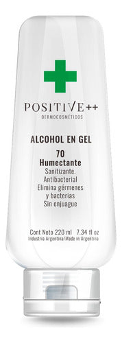 POSITIVE++ Alcohol En Gel 220ml 70% Humectante 2