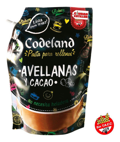 Codeland Hazelnut and Cocoa Filling 500g 0