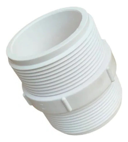 Nipel Paralelo Com Rosca 2 Polegadas 50mm Pvc Branco Tigre 3