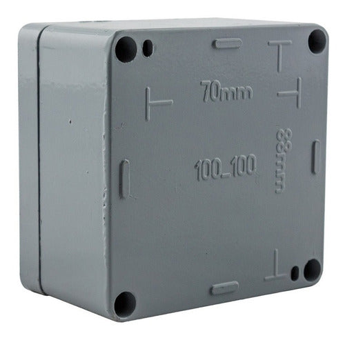 Injected Aluminum Waterproof Box IP65 Multifunction 100x100 0