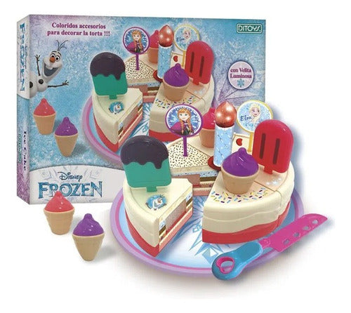 Ditoys Frozen Ice Cake Torta Con Velita Luminosa 2441 0