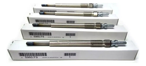 Kit 4 Glow Plugs for Citroen Berlingo HDI 5960F9 0