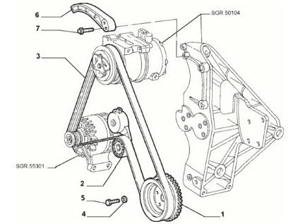 Tensor Correa Polyv Fiat Uno Palio Siena Punto Fire 2